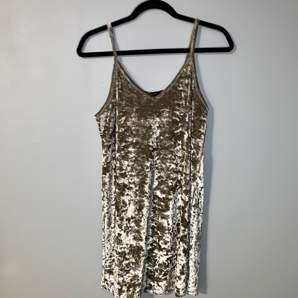 Crushed Velvet Mini Dress